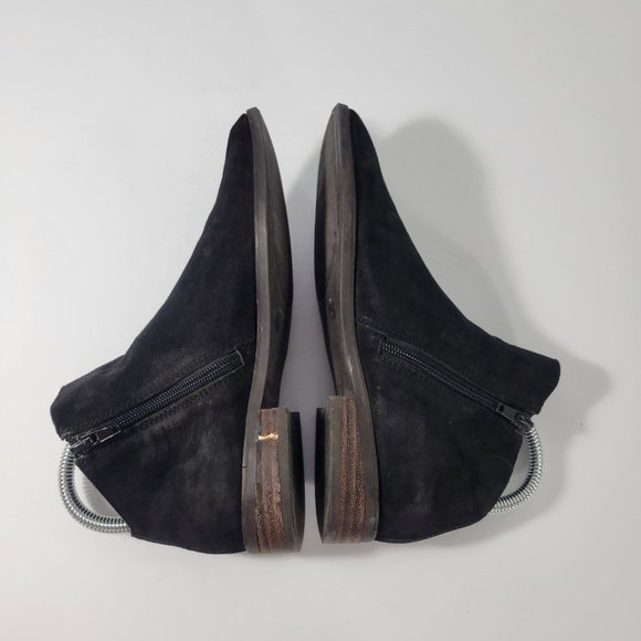 Lucky Brand Jakeela Black Suede Ankle Bootie Women's Size 5.5 - Picture 6 of 11